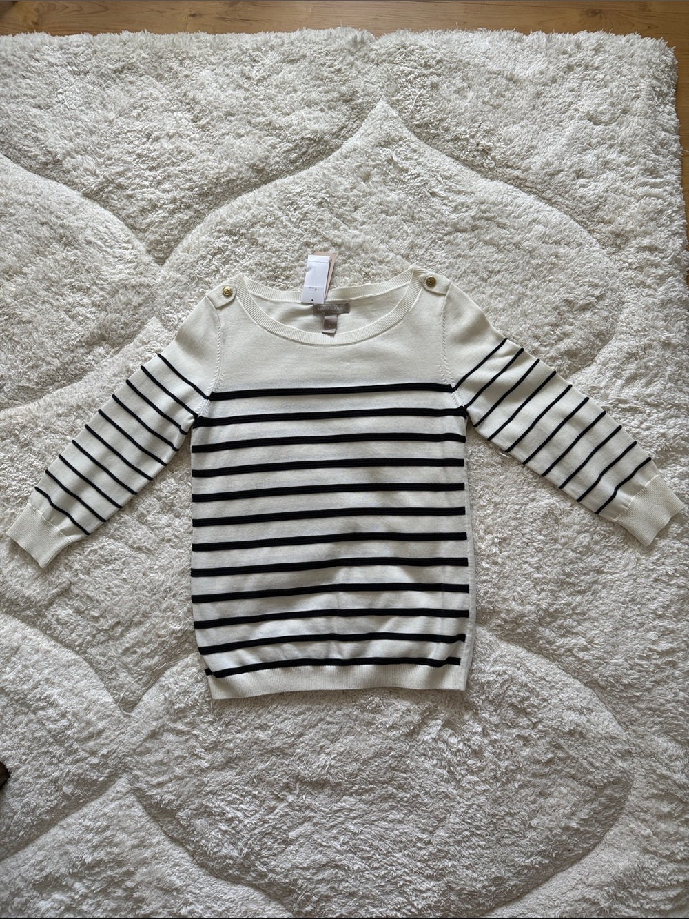 Banana Republic striped sweater. Petite medium. New with tags!